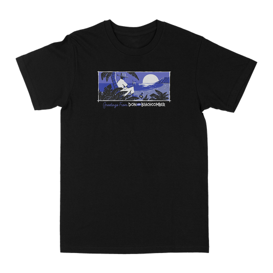 Greetings From Paradise Black Tee Shirt