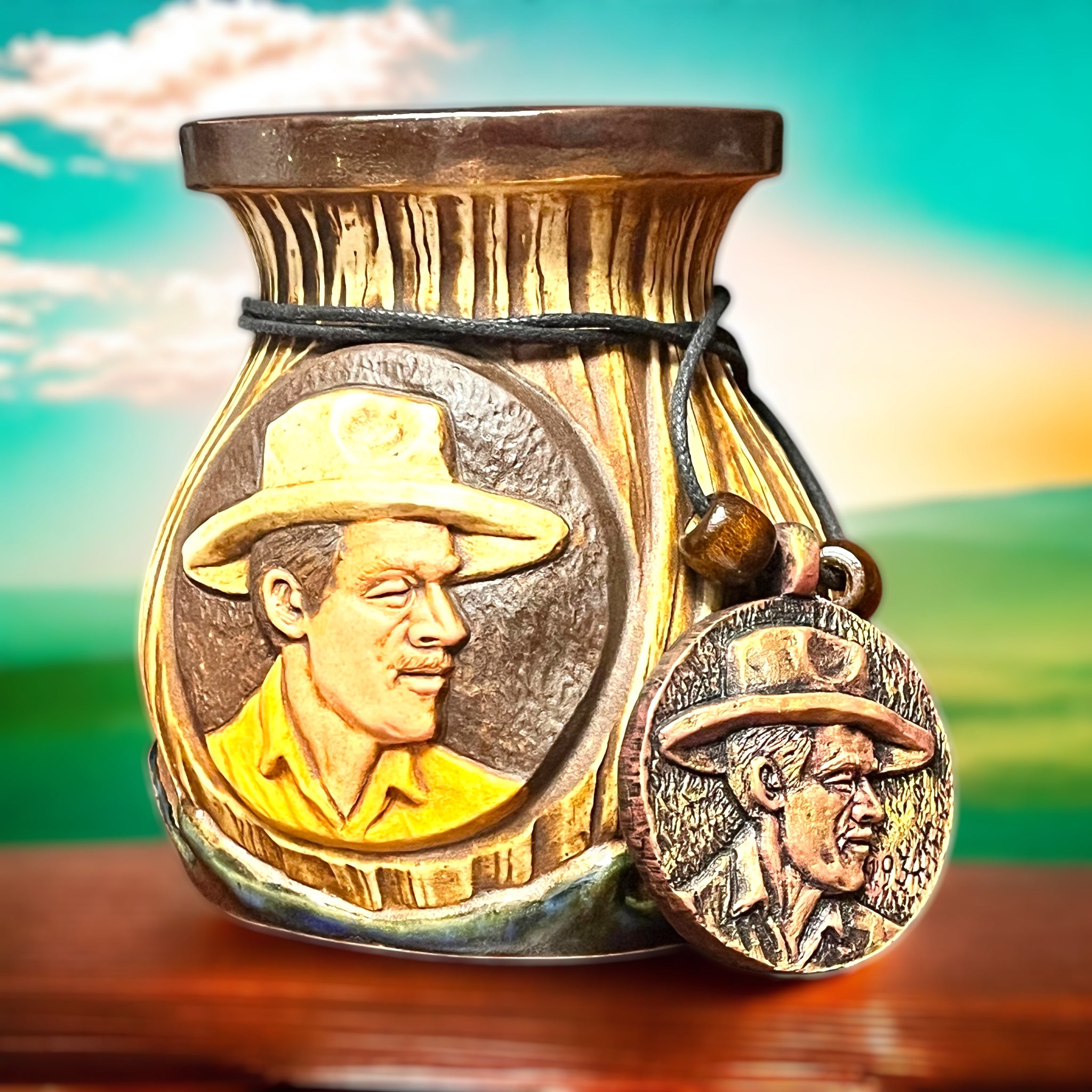 Double Hurricane Tiki Mug & DTB Pendant Bundle