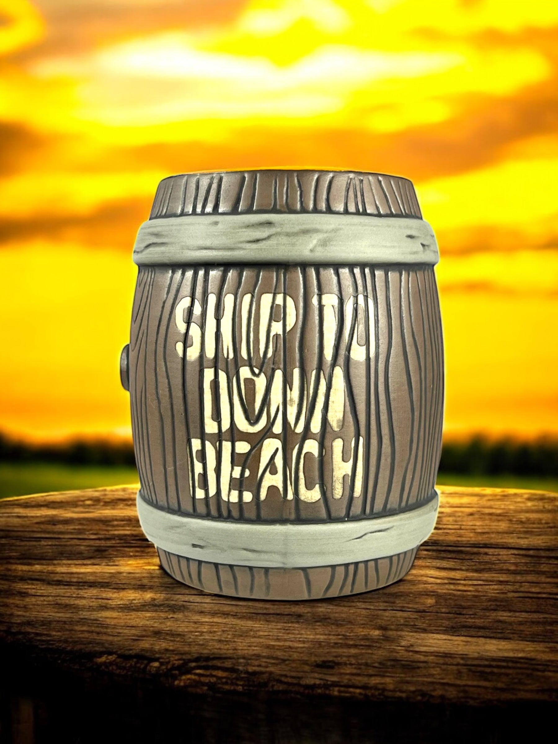 Rum Barrel Tiki Mug