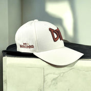 DTB Embroidered Badge Snapback Cap In White