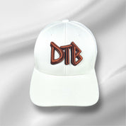 DTB Embroidered Badge Snapback Cap In White