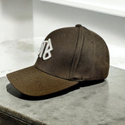 DTB Embroidered Badge Flex Fit Cap In Brown