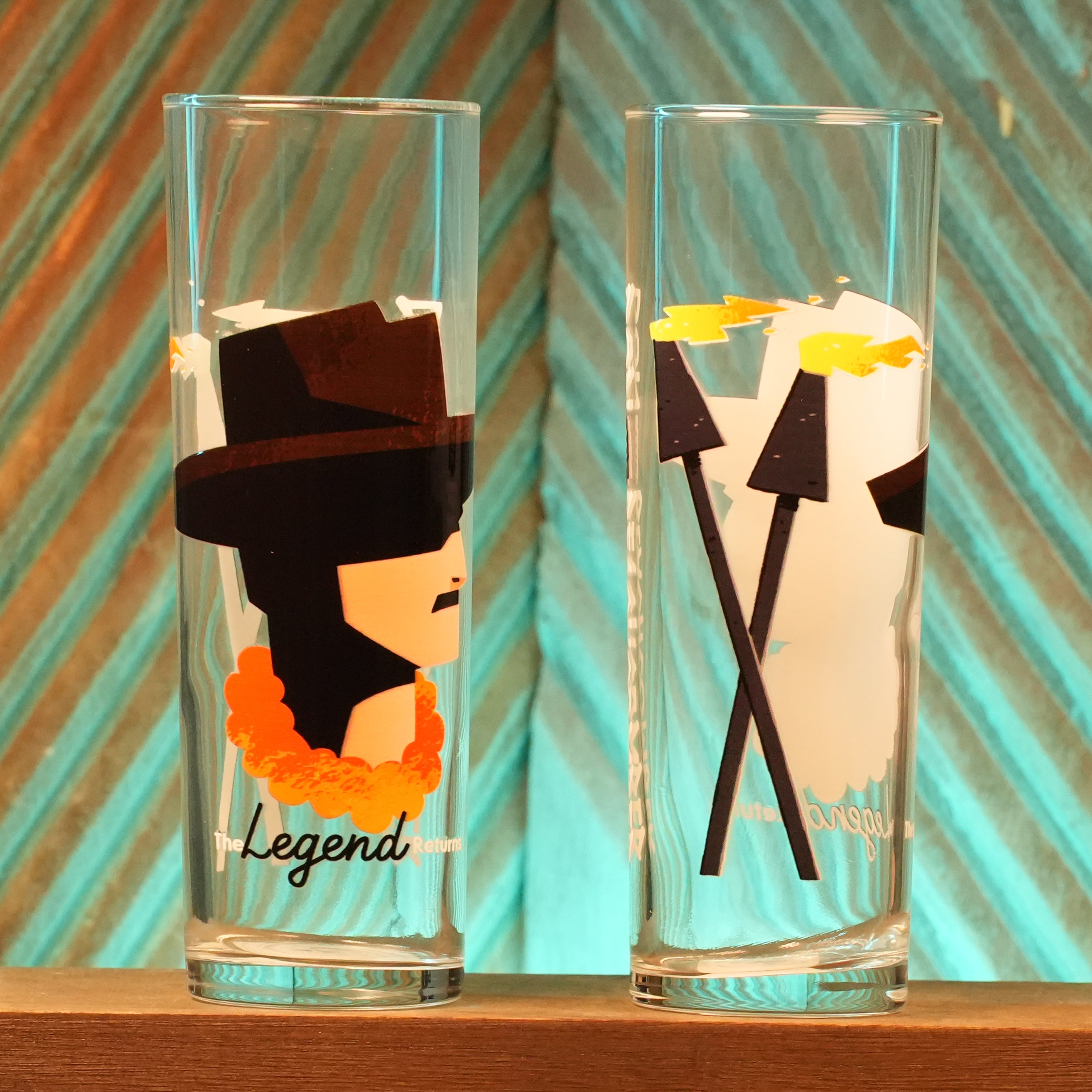 The Legend Returns Zombie Glasses (Set of 2)