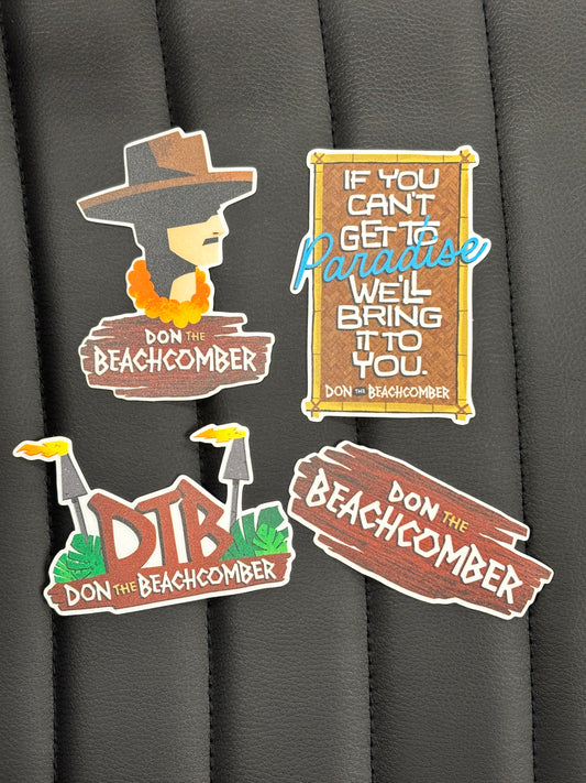Don the Beachcomber Magnet Set of 4