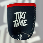 Liam Tiki Docks Neoprene Drink Can Koozie in Black