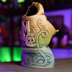 Morgan's Cove Holly Jolly Roger Tiki Mug