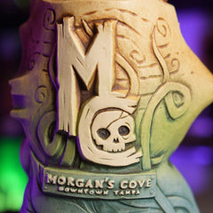 Morgan's Cove Holly Jolly Roger Tiki Mug