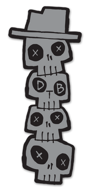 DTB Skull Stack Sticker