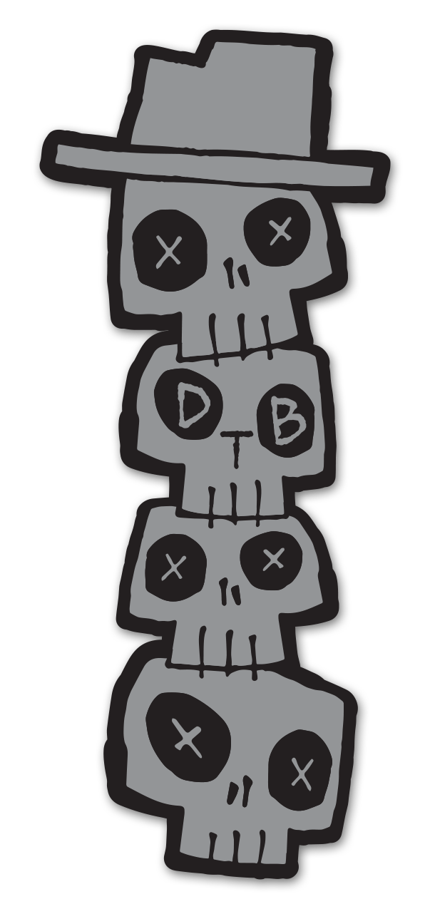 DTB Skull Stack Sticker - Don the Beachcomber