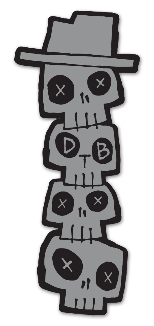 DTB Skull Stack Sticker
