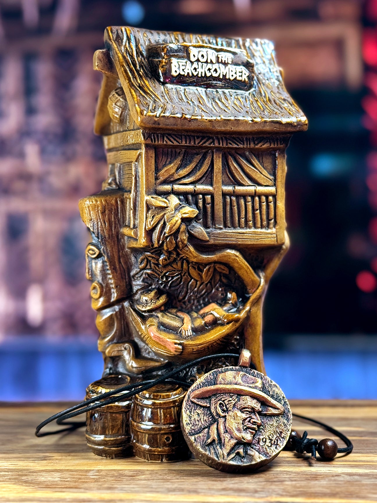 Donn's Treehouse Tiki Mug & DTB Pendant Bundle