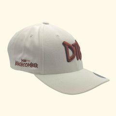 DTB Embroidered Badge Snapback Cap In White