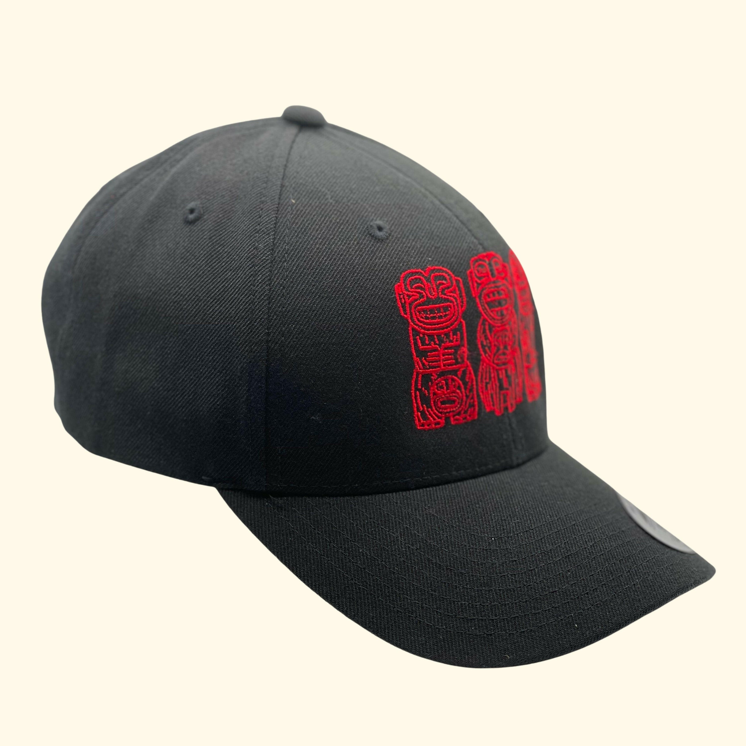 Here Come the Cannibals Premium Curved Bill Black Snapback Cap