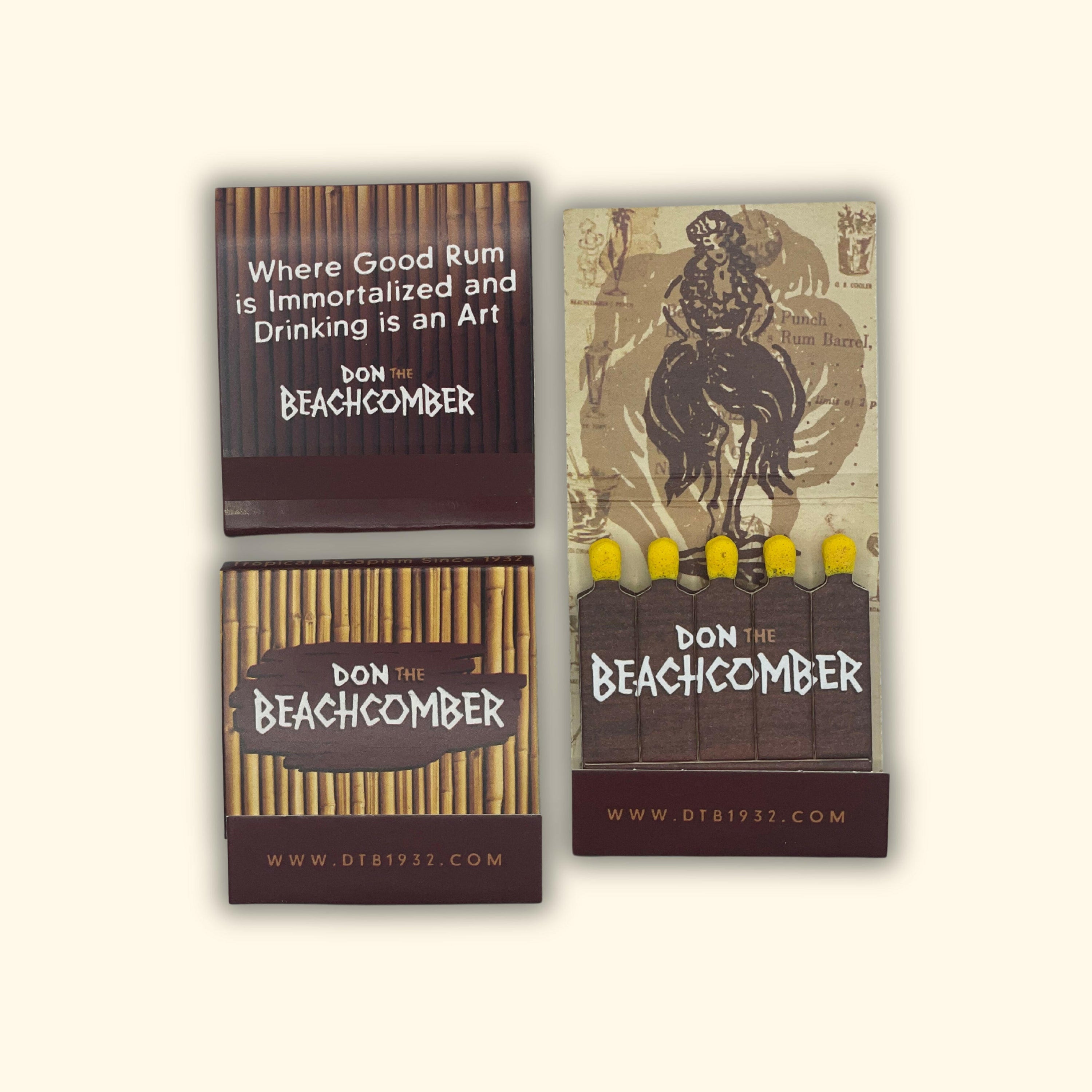 Collectible Don the Beachcomber Matchbook Set of Four