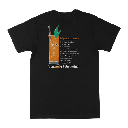 1934 Zombie Recipe Black Tee