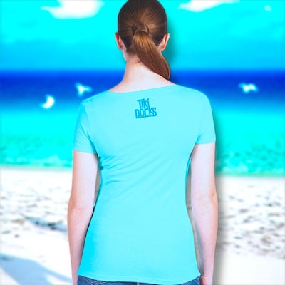 Women's Tiki Docks Forget Worries Here Tee