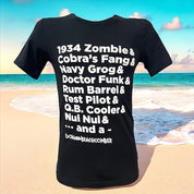 Donn's Long List of Original Creations Black Tee