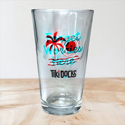 Tiki Docks Forget Worries Here Pint Glass
