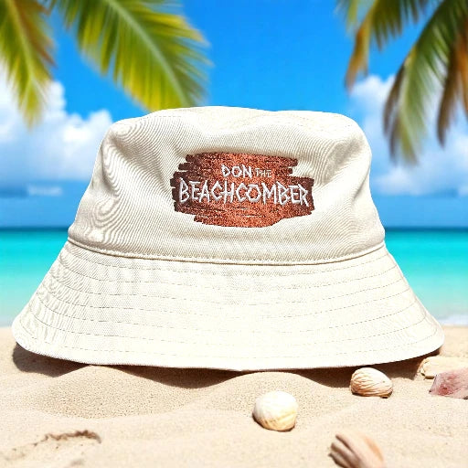 Don the Beachcomber Logo Bucket Hat In Beige