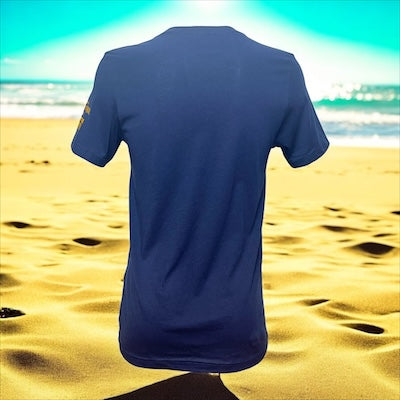 Eekum Bookum's The Legend Returns Mug Navy Blue Tee