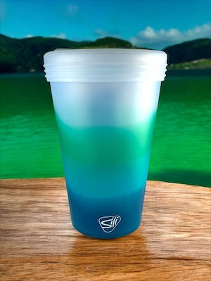 Silipint Silicone 16 oz Mountain Air Pint Glass w/Lid