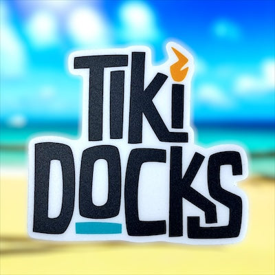 Tiki Docks Logo Sticker