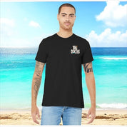 Tiki Docks - Collage, Mosaic Unisex Tee Shirt in Black