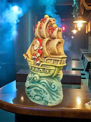 Morgan's Cove Holly Jolly Roger Tiki Mug