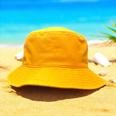 Don the Beachcomber Logo Bucket Hat In Orange