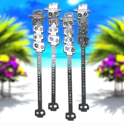 Skull Stack Don The Beachcomber Swizzle Sticks