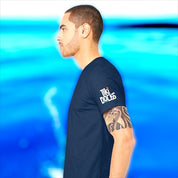 Tiki Docks - Greetings From Florida, Unisex Tee Shirt in Navy