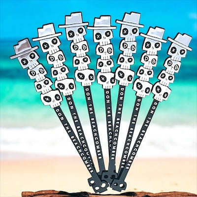 Skull Stack Don The Beachcomber Swizzle Sticks