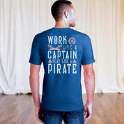 Tiki Docks - Work Like a Captain Play Like a Pirate Tee Shirt