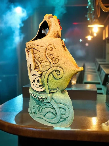 Morgan's Cove Holly Jolly Roger Tiki Mug